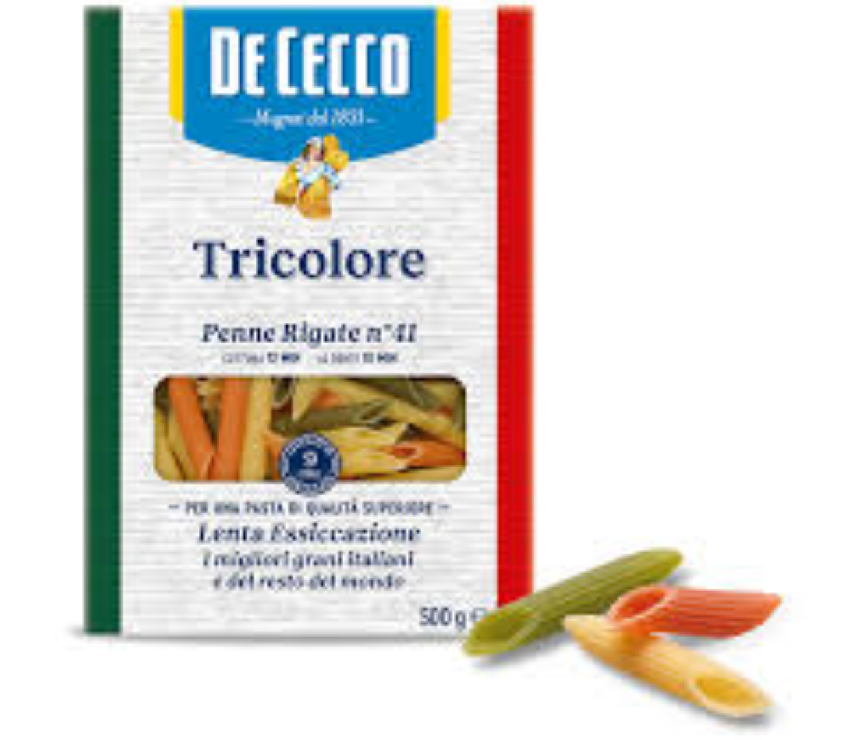DE CECCO PENNE RIGATE TRICOLORE 500G